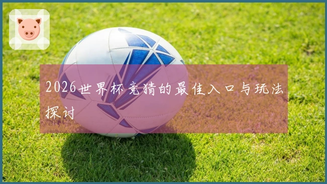 2026世界杯竞猜的最佳入口与玩法探讨